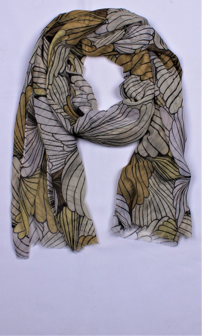 Alice & Lily printed scarf mustard Style : SC/5005MUST image 0